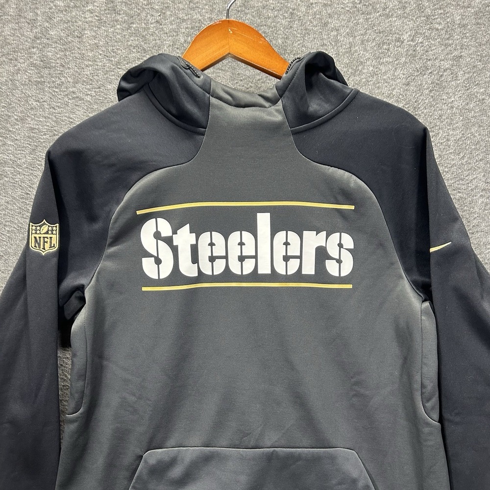 Nike‎ NFL Onfield Pittsburgh Steelers Therma Fit Hoodie Sweatshirt Small